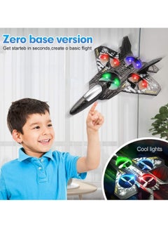 Houmt HOUMT RC Plane Helicopter, RTF 2.4GHz 6-axis Gyro Quadcopter RC Fighter Stunt Airplane Jet Fighter with 3D Flip, Gravity Sensing, Spray Stunts Easy to Fly Aircraft Toy for Adult Kids  - Image 5