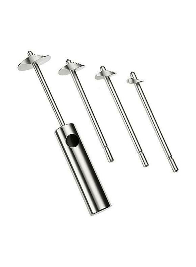 Lurch 5-Piece Stainless Steel Veggie Drill Twister Set Silver - Image 1