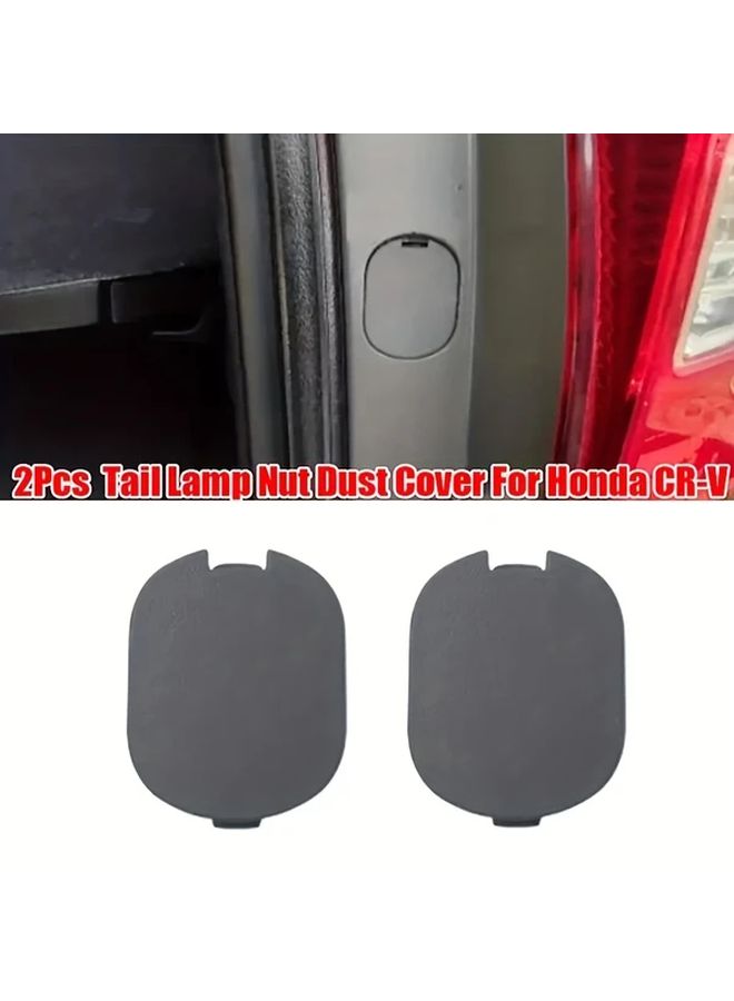 2Pcs Black Plastic Car Tail Light Screw Covers Hexagonal Dust Shields Direct Fit Replacement - Image 3
