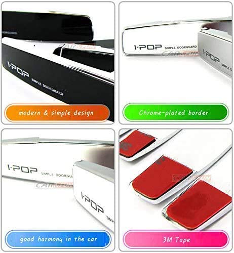 Allure Auto® I-POP Slim Door Edge Bumper Protector Guard Black Chrome Coat (4 pcs) for Maruti Swift Dzire - Image 5
