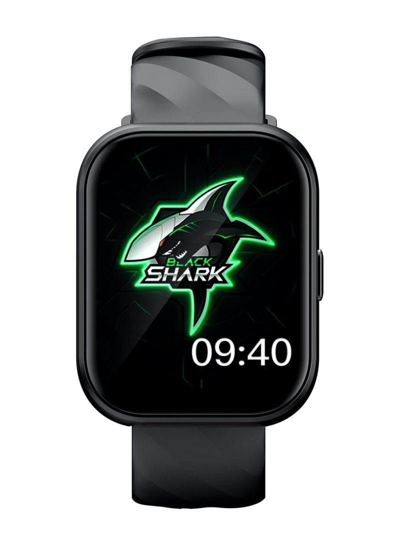 BLACK SHARK ساعة ذكية GT نيو بشاشة 2.02 بوصة، بطارية لمدة 7 أيام، أكثر من 100 وضع رياضي، مكالمات واضحة، مراقبة صحية على مدار 24 ساعة ومقاومة للماء IP68 - أسود - Image 2