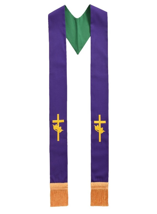 BLESSUME Clergy Reversible Stole with Embroidery - Image 3