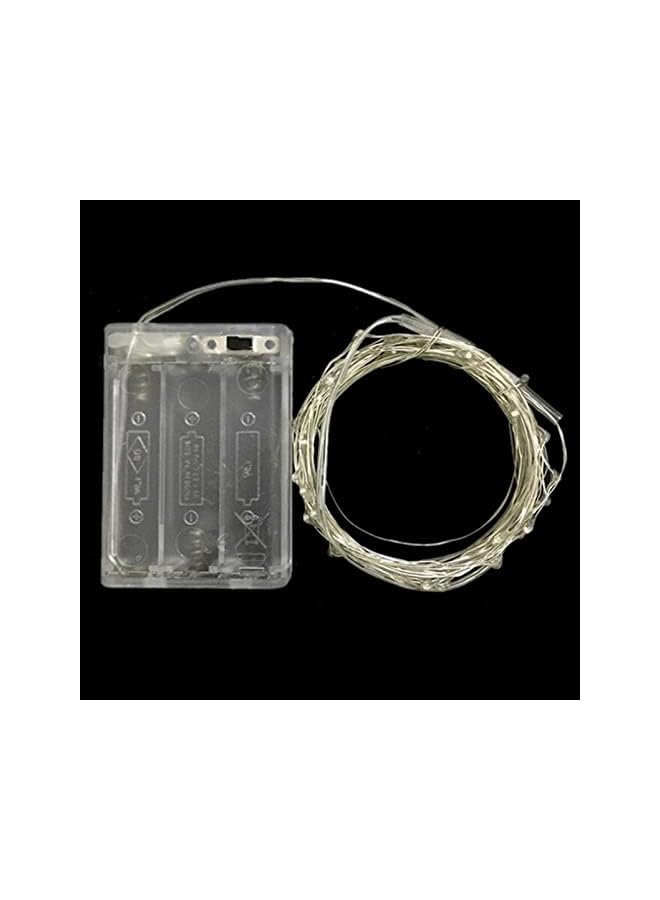 The Bros 2 مجموعات من أضواء الجنيات تعمل بالبطارية LED سلكية مصغرة بأربعة ألوان تتلألأ أضواء عيد الميلاد الخارجية 5م/16.4 قدم 50 مصباح. - Image 3