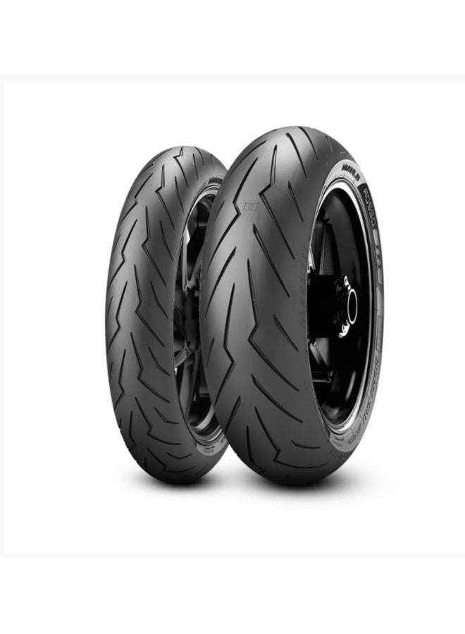 PIRELLI DIABLO ROSSO-3 120/70 ZR17 58W Front Motorcycle Tyre - Image 3