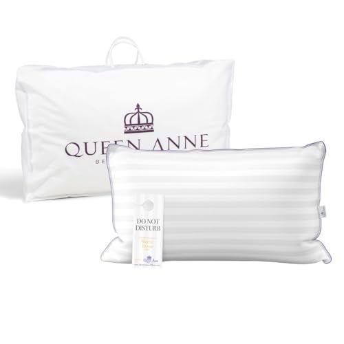 Queen Anne Hotel Collection Pillows – Luxury Down Alternative Bed Pillows (King Medium) – Ultimate Comfort, Hypoallergenic, Made in The USA - Image 3