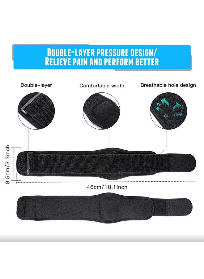 serveuttam Tennis Elbow Band for Men - Tennis Elbow Support for Elbow Pain Relief | Neoprene Elbow Support for Men Gym Workout | Elbow Pain Golfers, Tendinitis, Effective Pain Relief, Sports (Black) - Image 2