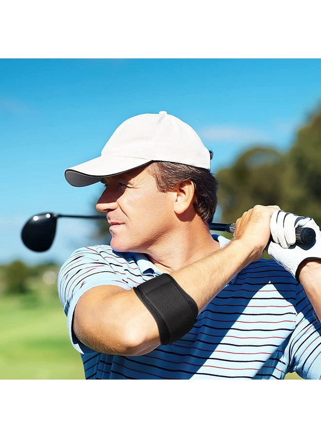 serveuttam Tennis Elbow Band for Men - Tennis Elbow Support for Elbow Pain Relief | Neoprene Elbow Support for Men Gym Workout | Elbow Pain Golfers, Tendinitis, Effective Pain Relief, Sports (Black) - Image 5