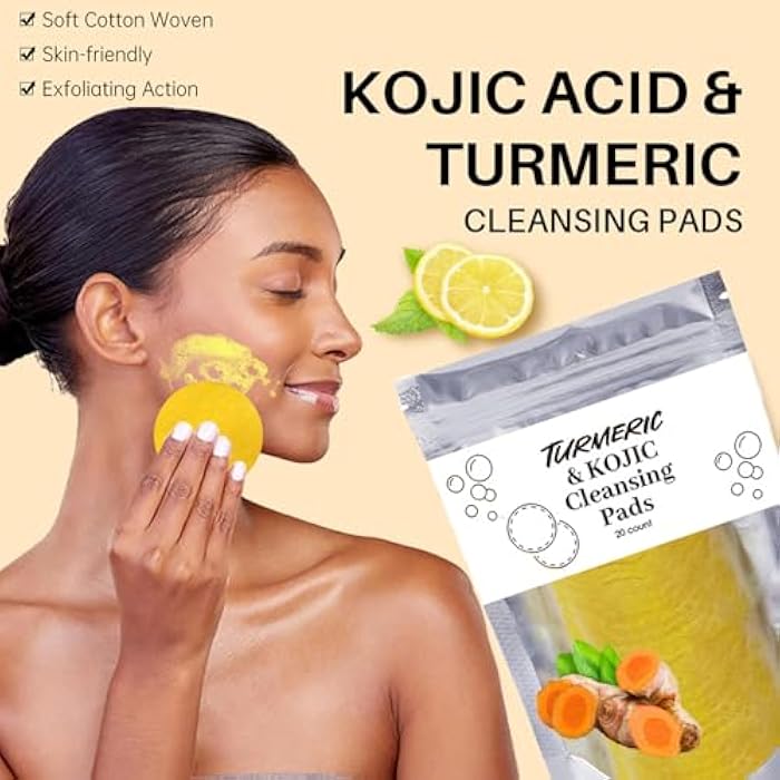 DENESTUP Turmeric Wash and Care 4 Piece Set, Turmeric Face Wash with Brush, Gentle Cleansing Moisturizing Skincare Set for Face Soap Bar | Mousse Cleanser | Essential Oil | Cleansing Pads - Image 5