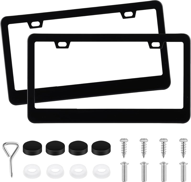 Amiss Rust-Proof License Plate Frame Set - Image 1