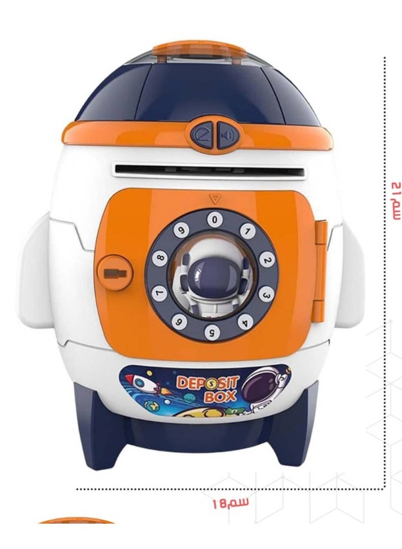 A rocket-shaped coin purse for children with music and lights - Image 2