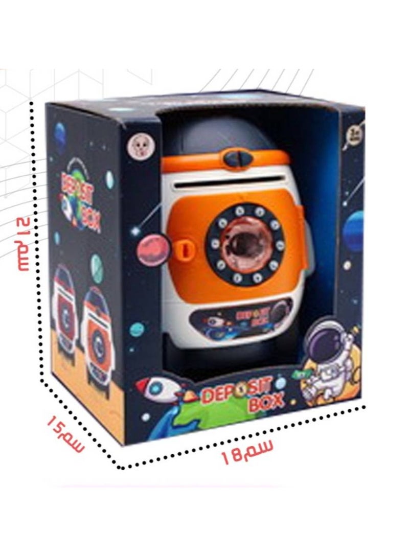 A rocket-shaped coin purse for children with music and lights - Image 4