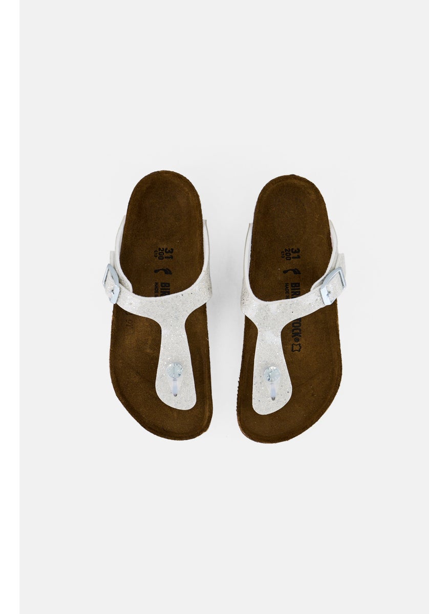 BIRKENSTOCK Kids Girl Slip On Cork Sandals, Multicolor  - Image 3