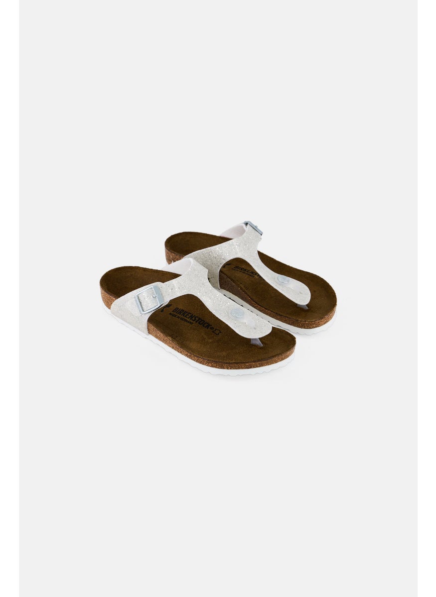 BIRKENSTOCK Kids Girl Slip On Cork Sandals, Multicolor  - Image 1
