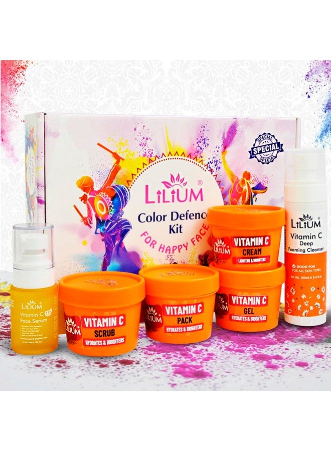 LILIUM Color Defense Kit For Happy Face 530Gm Advanced Shield Technology With Vitamin C Safeguard Your Glow & With Radiant Confidence Helps To Brightening & Rejuvenating All Skin Types - Image 1
