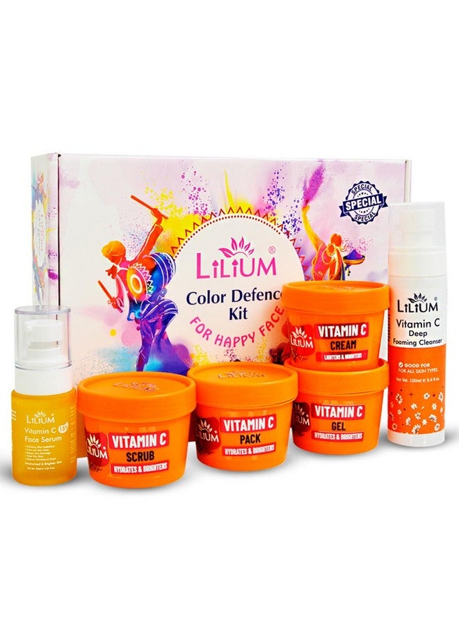 LILIUM Color Defense Kit For Happy Face 530Gm Advanced Shield Technology With Vitamin C Safeguard Your Glow & With Radiant Confidence Helps To Brightening & Rejuvenating All Skin Types - Image 3