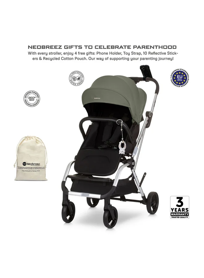 neobreez OCTA 360° Rotate Seat Lightweight Compact Travel Toddler Baby Stroller,  Reversible Handle Baby Trolley, Two-Way Baby Stroller, One-Hand Fold, Waterproof UPF 50+ Canopy, 0-4 Yrs, 22kg,  3yrs Warranty