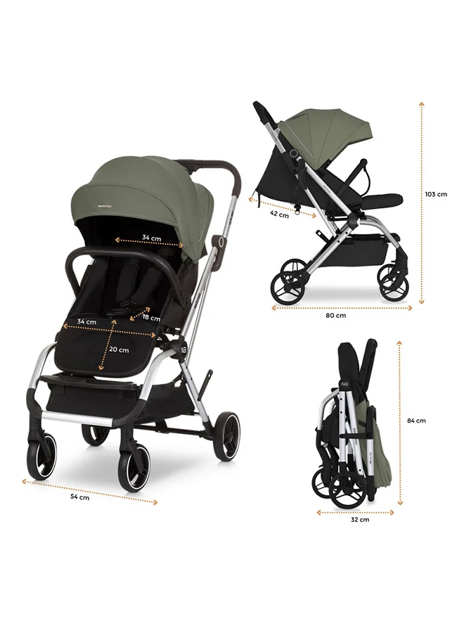 neobreez OCTA 360° Rotate Seat Lightweight Compact Travel Toddler Baby Stroller,  Reversible Handle Baby Trolley, Two-Way Baby Stroller, One-Hand Fold, Waterproof UPF 50+ Canopy, 0-4 Yrs, 22kg,  3yrs Warranty