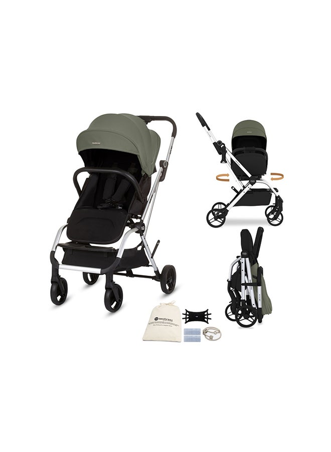 neobreez OCTA 360° Rotate Seat Lightweight Compact Travel Toddler Baby Stroller,  Reversible Handle Baby Trolley, Two-Way Baby Stroller, One-Hand Fold, Waterproof UPF 50+ Canopy, 0-4 Yrs, 22kg,  3yrs Warranty - Image 1