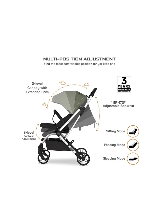 neobreez OCTA 360° Rotate Seat Lightweight Compact Travel Toddler Baby Stroller,  Reversible Handle Baby Trolley, Two-Way Baby Stroller, One-Hand Fold, Waterproof UPF 50+ Canopy, 0-4 Yrs, 22kg,  3yrs Warranty