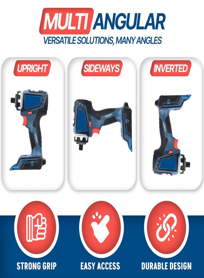 PERCH Tool Organization for BOSCH/FEIN18v Tools (3 Holders) | Made in USA | Patented Snap-Fit Locks Tools into Place | Hardware Included | Strongest Tool Mount - Image 4