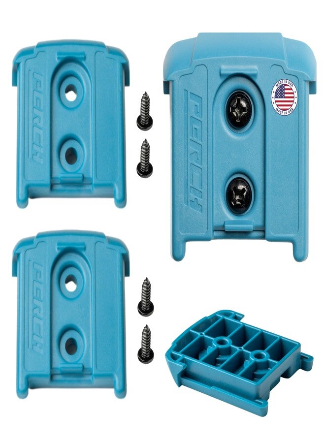 PERCH Tool Organization for BOSCH/FEIN18v Tools (3 Holders) | Made in USA | Patented Snap-Fit Locks Tools into Place | Hardware Included | Strongest Tool Mount - Image 1