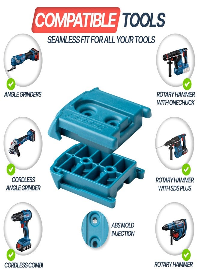 PERCH Tool Organization for BOSCH/FEIN18v Tools (3 Holders) | Made in USA | Patented Snap-Fit Locks Tools into Place | Hardware Included | Strongest Tool Mount - Image 5