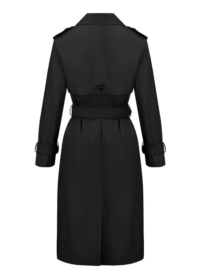 Take Two Women Solid Belted Button Front Jacket