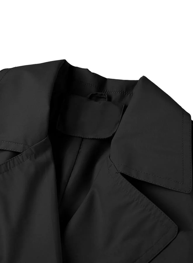 تايك تو جاكيت نسائي سادة بحزام وأزرار أمامية