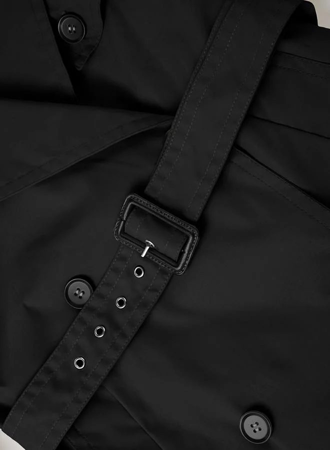 تايك تو جاكيت نسائي سادة بحزام وأزرار أمامية