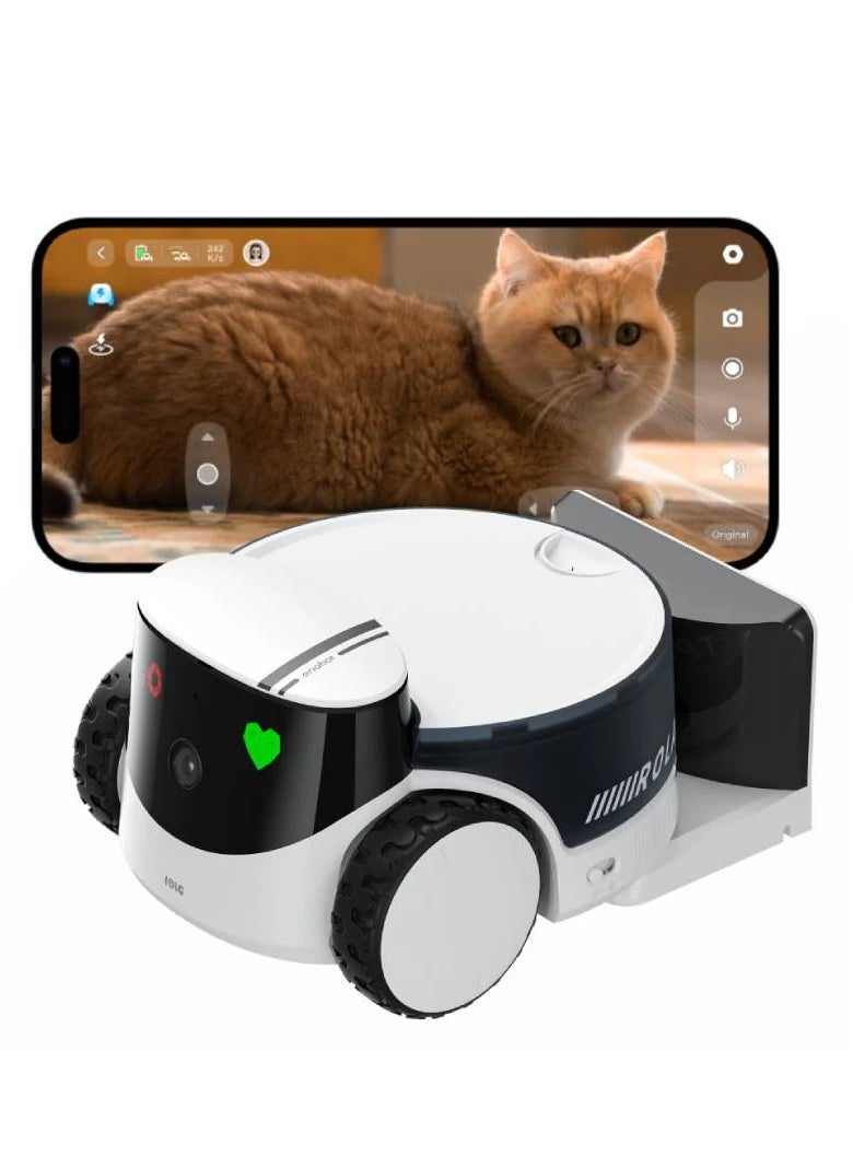 Enabot Enabot® ROLA PetPal Robot Interactive Pet Companion With Camera & Treat Dispenser+ Interactive Toys. [Full Pack Loaded + !2 Months International Warranty]  - Image 1
