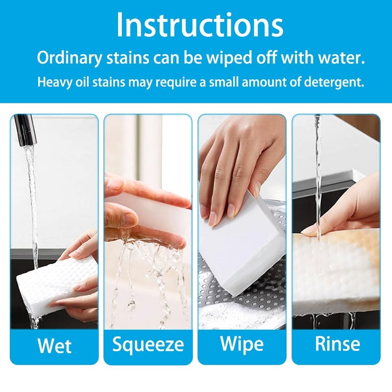 SmilinFit Magic Cleaning Erasers, Kitchen Sponge 10 Pack 2X Density Melamine Sponge Foam Pads, Multi-Functional Car Cleaning Supplies Cleaner for Kitchen, Bathroom, Shower, Window, Wall Cleaner - Image 4