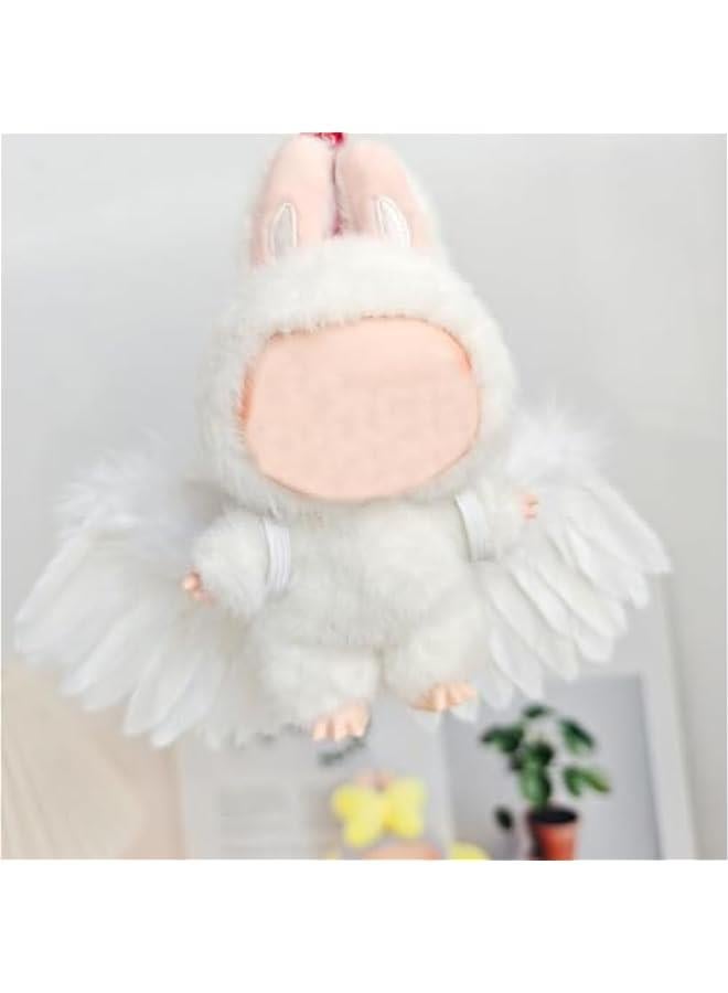Arabest Lububu Dolls Accessories, White Wings for Labubu Doll, First and Second Generation Labubus Dress up Accessories, No Doll (White Wing) - Image 4