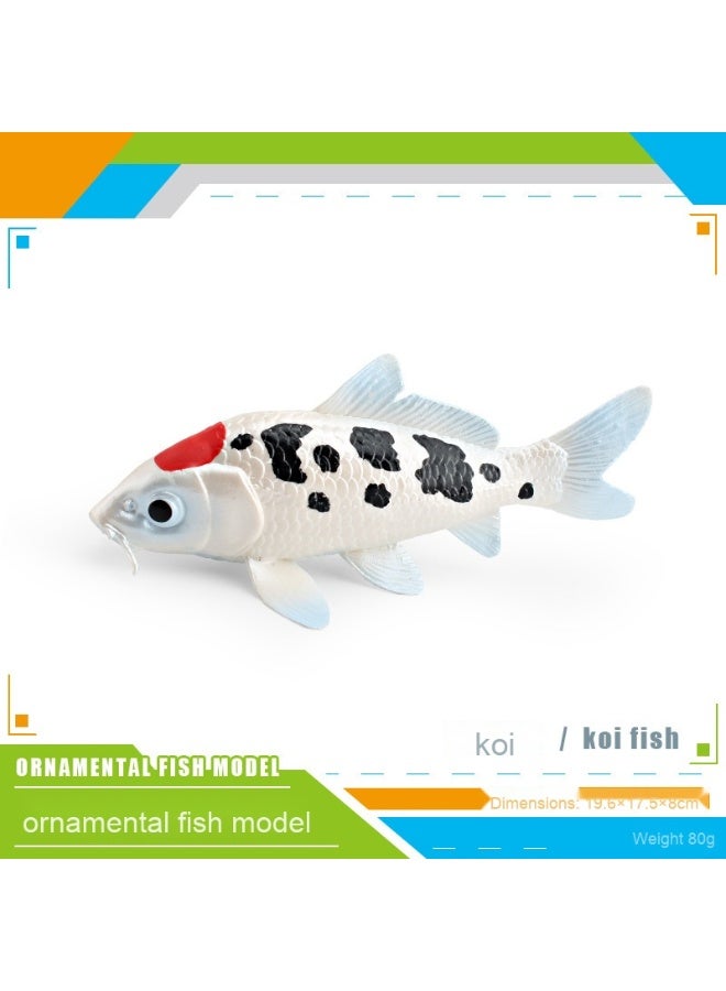 NIBEMINENT Cross-Border Export Simulation Ornamental Fish Model Set - Exquisite Goldfish and Koi Decoration