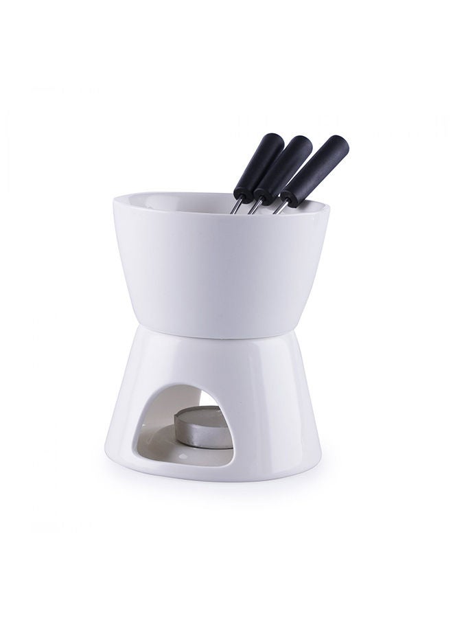 Pan Home طقم فوندو ماري 4 قطع - أبيض - Image 1