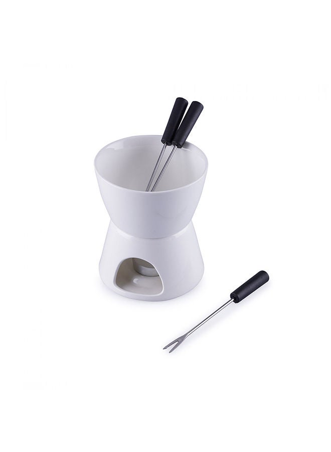 Pan Home طقم فوندو ماري 4 قطع - أبيض - Image 3