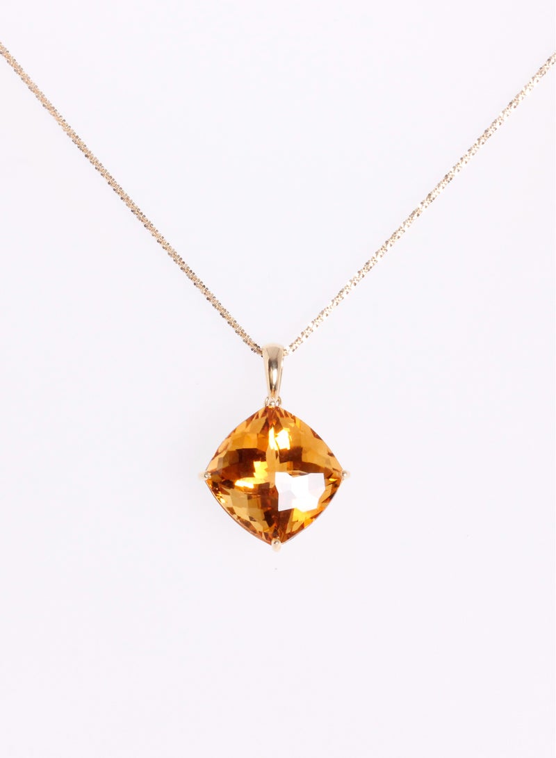 MIKURA Pendant 1 CITRINE 18KY  - Image 1