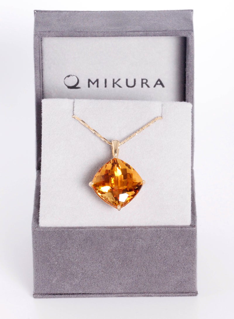 MIKURA Pendant 1 CITRINE 18KY  - Image 2