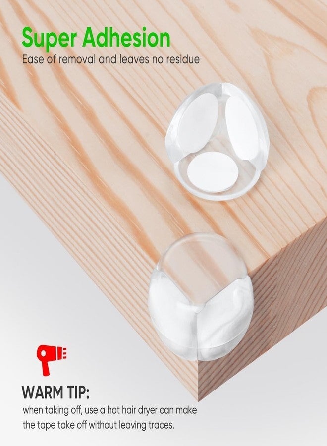 BELARO Clear Corner Protectors for Tables, Transparent Acrylic Edge Guards, Baby Proof Essentials for Growing Kids (4, Round) - Image 4