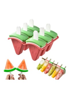 sokany 6 Pieces Ice Lolly Moulds with Sticks, Popsicle Mould Bpa Free Ice Cream Moulds Reusable Ice Pop Holders for Kids Babies Adults for DIY Fruit, Yogurt, Juice, Homemade Popsicle (Multicolour)  - Image 1