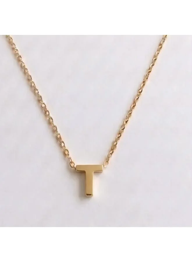 روفو Initial T Pendant Necklace
