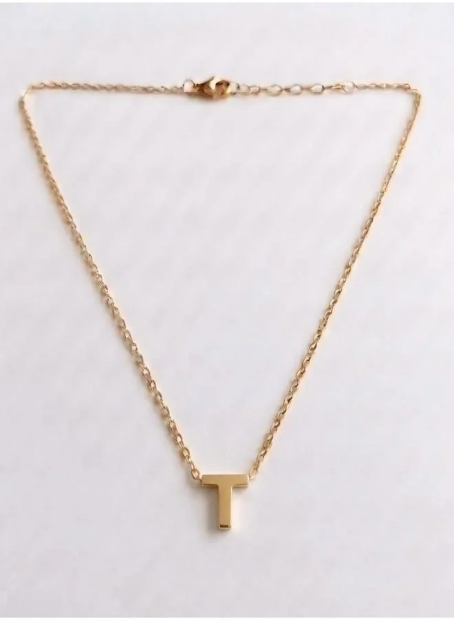 روفو Initial T Pendant Necklace