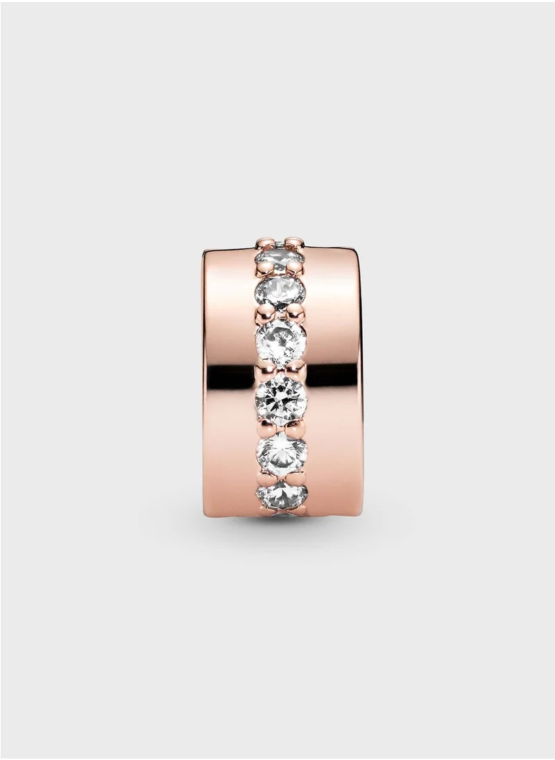 PANDORA Sparkling Row Spacer Charm