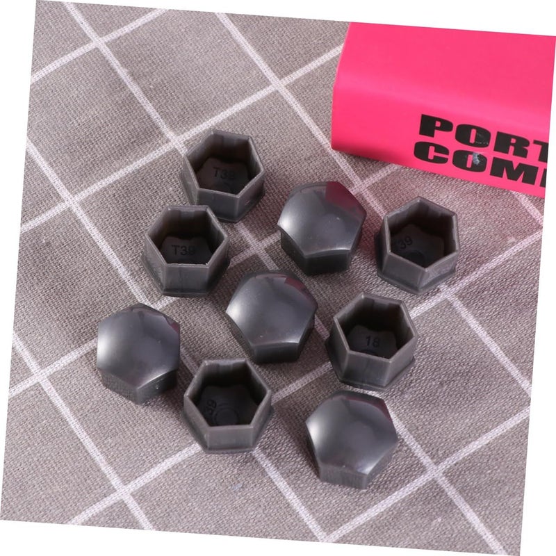 Grey Medium 21pcs Lug Nut Covers Easy Installation Durable Corrosion Protection - Image 4