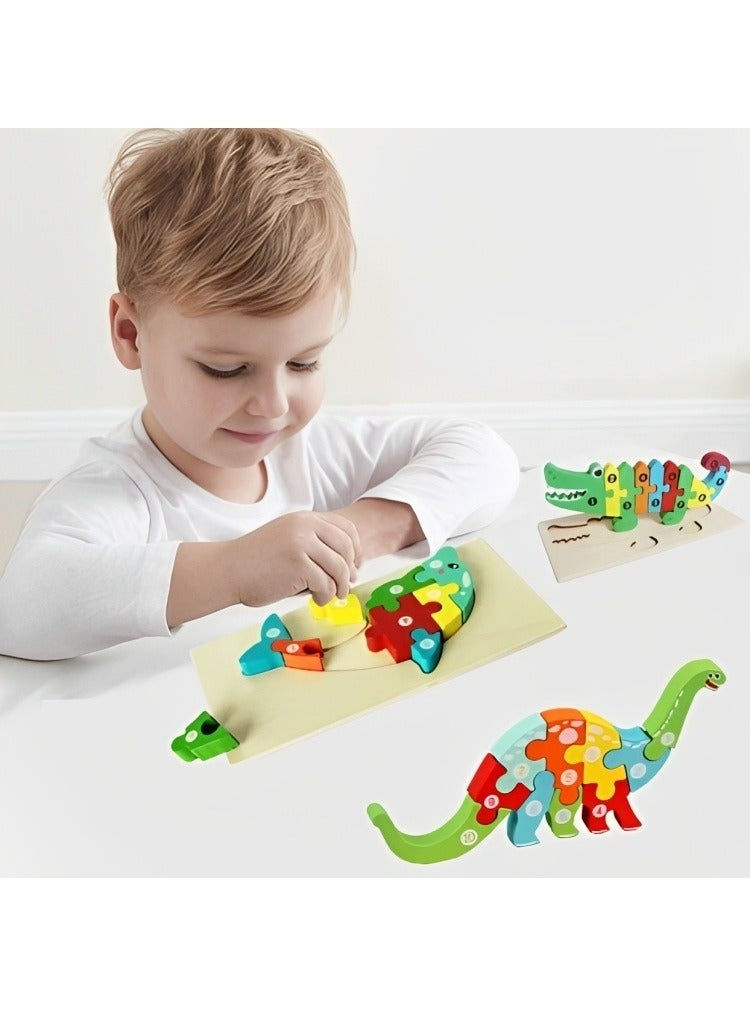 Colorful Wooden 3D Puzzles, Shape Design with Numbers, Teacher Parents Early Learning Support Tools, Attractive Patterns, Montessori Fine Motor Skill Develop Toys, Ideal Kids Gift (Ship Shape) - Image 5