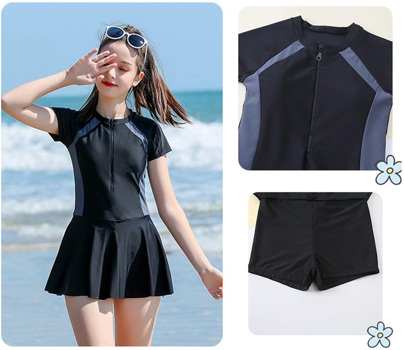 KORADI Girls Swimsuits Rash Guard Swim Sets Kids Two-Piece Bathing Suits Teen Swimwear Beach Shorts Sun Protection Swim Shirts 8-14 Years - Image 5