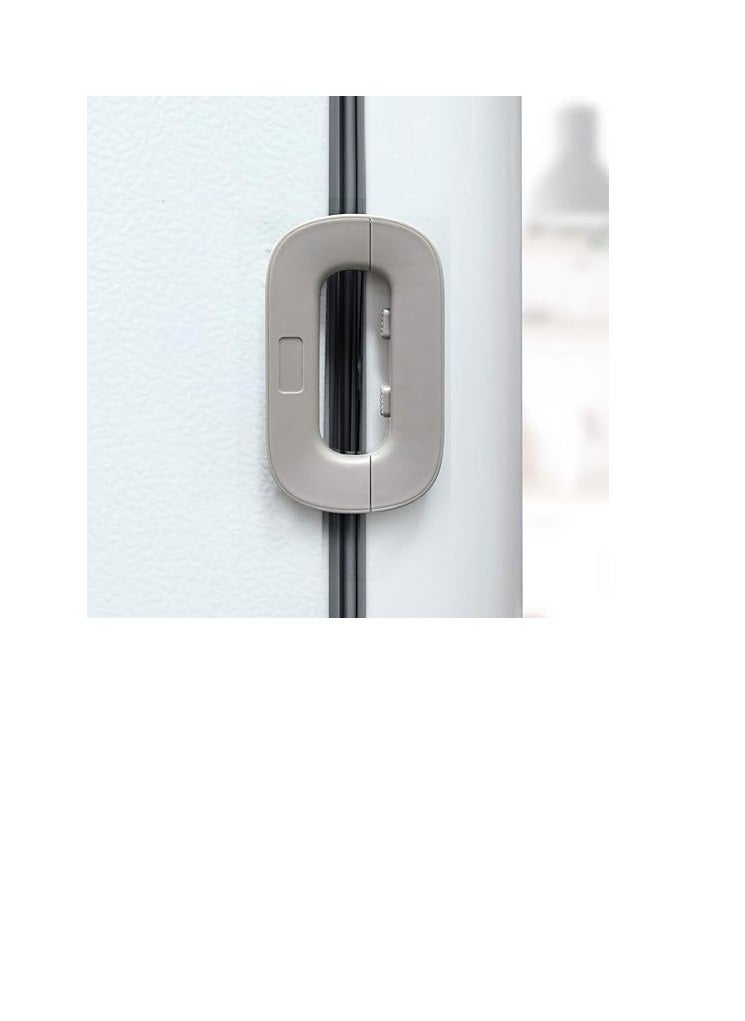 Generic Refrigerator Door Lock Prevent Children from Opening Easy to Use and Install Without Tools or Drill 3D Adhesive Multicolor  - Image 1