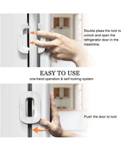 Generic Refrigerator Door Lock Prevent Children from Opening Easy to Use and Install Without Tools or Drill 3D Adhesive Multicolor  - Image 4