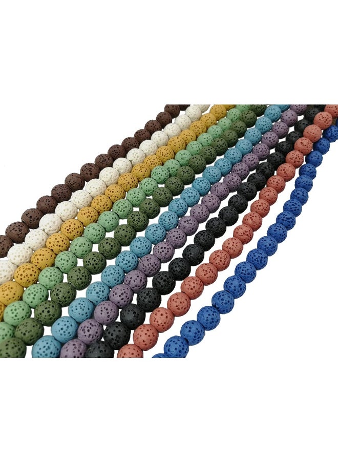 PAMIR TONG - 100 Pieces Mixed Color Lava Stone Beads Round Shape Lava Beads 8Mm 10Mm 12Mm You Pick 8Mm Gd100B52 1 - Image 1