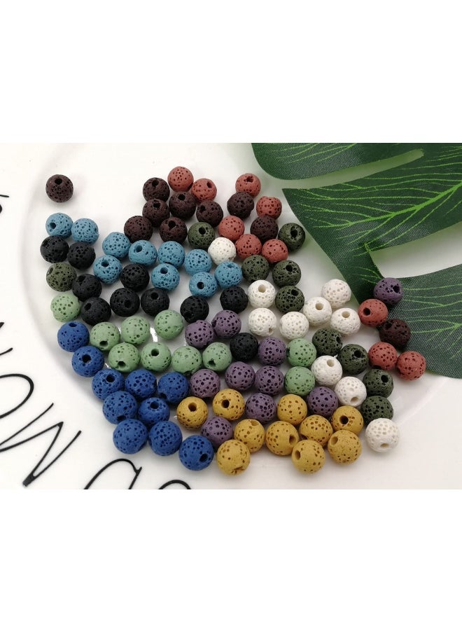 PAMIR TONG - 100 Pieces Mixed Color Lava Stone Beads Round Shape Lava Beads 8Mm 10Mm 12Mm You Pick 8Mm Gd100B52 1 - Image 1