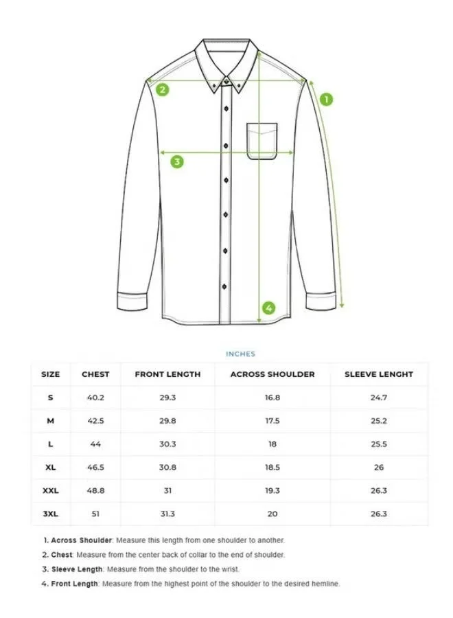 THE BEAR HOUSE Men’s Long Sleeve Shirt – Classic, Comfortable and Stylish Essential for Work, Travel or Casual Outings